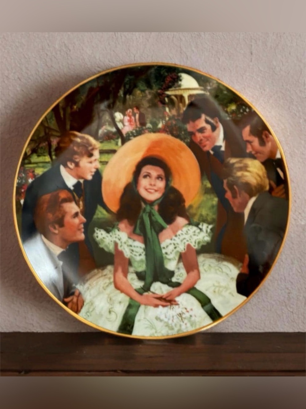 Gone With The Wind - Scarlett And Her Suitors - Commemorative Plate